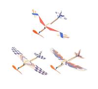 3Pcs Gliders Planes Toys for Kids, Rubberband Powered Throwing Glider Airplanes Party Favors Goodie Bag Stuffers, Outdoor Flying Toys, Bulk for Classroom Prizes Boys and Girls Christmas Birthday Gift