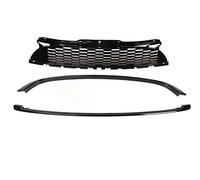 3pcs Gloss Black Front Hood Molding Grille Surround Cover Trim Kits For MINI For Cooper R55 R56 R57 R58 R59 Standard Front Grill