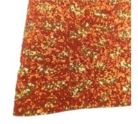 3pcs Gold Printed Glitter Faux Vinyl Fabric with Felt Backing Leather Sheets for Earrings Bows DIY 21X29CM(Color-02)