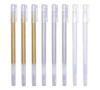 3PCS Gold/Silver/White Gel Pens, 9PCS 0.6mm Line Drawing Pen for Artists, Highlight Rollerball Pen for Black Paper, Journaling, Sketching, Drawing and Illustration
