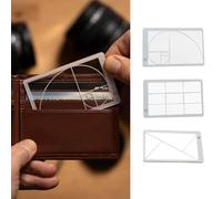 3pcs Golden Ratio View Finder, Viewer For Photography, Portable Thirds Composition Tool, For Drawing FibonacciViewer, For Photography Painting Sketching Drawing
