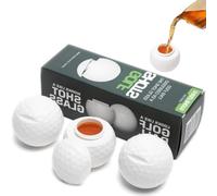 3Pcs Golf Ball Shaped Shot Glasses, Unique Whiskey Glasses, Golf Drinking Cup for Men, Novelty Wine Glasses, Multi-Purpose Reusable Golf Ball Cup, Portable Golf Cup for Golf Enthusiasts