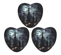 3PCS Gothic Happy Halloween Car Air Freshener Hanging Scented Cards Cute Gray Car Fresheners Long Lasting New Cars Scents for Women Men Natural Air Freshener with Lanyard Automotive Freshies