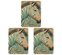 3PCS Green Decorative Pattern Car Air Freshener Hanging Scented Cards Cute Gray Car Fresheners Long Lasting New Cars Scents for Women Men Natural Air Freshener with Lanyard Automotive Freshies