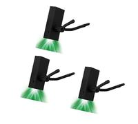 3PCS Green Light Violin Neck Support LED Wall Mount Hanger Hook Hanger Rack Hook Light Neck