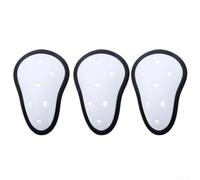 3pcs Groin Guard Hard Shell Soft Rim Hockey Karate(Adults)