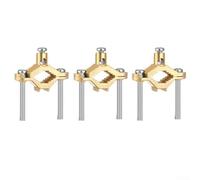 3pcs Ground Clamp Copper Alloy Ground Clamp Set Electrical Bonding Pipe Clamp Water Pipe Steel Conduit Grounding Wire with Screws (1PCS)