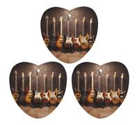 3PCS Guitar Collection Car Air Freshener Hanging Scented Cards Cute Gray Car Fresheners Long Lasting New Cars Scents for Women Men Natural Air Freshener with Lanyard Automotive Freshies
