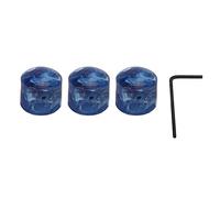 3Pcs Guitar Knobs, Electric Guitar Knob Volume Tone Control Knobs with Allen Keys Screws for Guitar Bass Replacement Parts(blue)