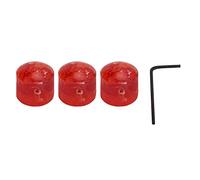 3Pcs Guitar Knobs, Electric Guitar Knob Volume Tone Control Knobs with Allen Keys Screws for Guitar Bass Replacement Parts(red)