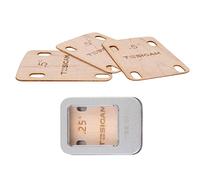 3pcs Guitar Neck Shims Shim Made of Canada Solid Maple Wooden, For Bolt-on Neck Bolts, Shaped 0.5 Degree (3pcs 0.5 Degree)