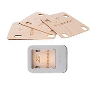 3pcs Guitar Neck Shims Shim Made of Canada Solid Maple Wooden, For Bolt-on Neck Bolts, Shaped 1 Degree (3pcs 1 Degree)