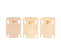3pcs Guitar Neck Shims, Solid Maple Wood Guitar Neck Shim Protection 0.25, 0.5 and 1 Degree Guitar Neck Plate Tool for Guitar Bass Repairment