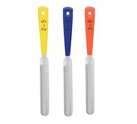 3Pcs Guitar Nut File Doubles Edge Nut Slotting File Set Stainless Steel Guitar Fret For Bass Mandoline Ukulele Professional Instrument Repair
