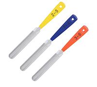 3PCS Guitar Nut File Guitar Nut File Set Nail Puller Repair Tool Stainless Steel Gui tar Fret Double Edge Slotting Stainless Steel Fret for Bass Mandoline Banjo Ukulele