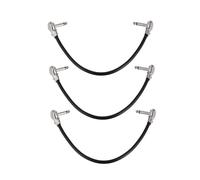 3Pcs Guitar Pedal Cable Effect Cord Replacement Electric Guitar Patches Right Angles Pedal Board Cables Instrument Connector Cables Suitable for Music Enthusiasts