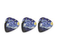 3PCS Guitar Picks Assorted Thickness Plectrums Replacement Pick for Electric Bass Acoustic Guitar Triangular Picks