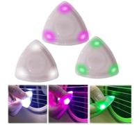 3Pcs Guitar Picks with Light, LED Light Guitar Pick, Light Up Guitar Pick, Plectrum Luminous Picks Guitar Accessory for Acoustic, Electric, Bass, Guitar Picks for Enhanced Stage Performance