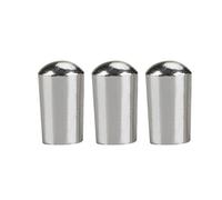 3Pcs Guitar Pickup Switch Tip Guitar Toggle Switch Selector Durable Copper 3 Way Toggle Switch Knob Tip Cap for Electric Guitar(3.5MM-Silver)