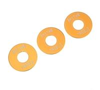 3PCS Guitar Switch Surround Plate for Electric Guitar Pickup Toggle Ring, Compatible with LP SG Models, Metal Rhythm Washer Plate in Bl(GOLD)