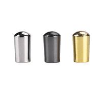 3Pcs Guitar Switch Tip, 3 Way Toggle Switch Knob Tip Cap Copper for LP EPI Electric Guitar (3.5mm-Silver + Black + Gold)