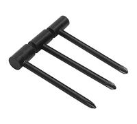 3PCS Guitar Truss Rod Wrench Iron 7MM / 8MM / 6.35MM Guitar Rod Wrench Guitar Neck Box Repair Adjustment Tool (Black 6.35MM+7MM+8MM three sets)