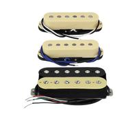 3PCS GuitarPickup Set 5K+5K+14K Neck Middle Bridge Pickups Electric Guitar Parts Pickup(Buff and zebra)