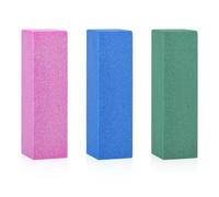 3pcs Gummy Rubber Abrasive Stone, Snowboard Gummy Stone Edge Grinding Rubber Block Stone Soft Hard Stones Sharpener Ski Skate Tuning Equipment Tool for Removing Rust and Burrs (Pink, Green, Blue)
