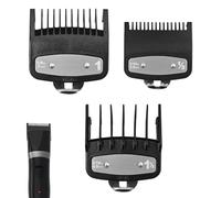 3Pcs Hair Clipper Guards Black Hair Clipper Guards Combs Compatible with Wahl Clipper Guards Combs Hair Clipper Attachments Comb Standard Salon Barber Shop Hair Clipper Guard Combs