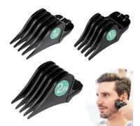 3pcs Hair Clipper Guards for Whal Clippers, 2/1.5/1.25 in Hair Clipper Attachments Limit Comb with Metal Clip Set Universal Replacement Hair Clipper Guide Combs Compatible with Whal Clippers