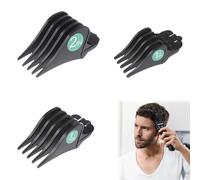 3Pcs Hair Clipper Guards for Whal Hair Clipper Combs Set 10 12 16 Guard | wahl clipper guards,wahl beard trimmer guards grade 10 clipper guard Limit Comb for Blending, Trimming, Tapering