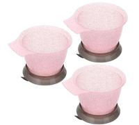 3Pcs Hair Color Mixing Bowls 500ml Capacity Slip Resistant Base Precise Measurement Markings for Salon and Home Use Anti Slip Hair Treatments Mixing Bowls