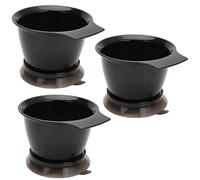 3Pcs Hair Color Mixing Bowls 500ml Capacity Slip Resistant Base Precise Measurement Markings for Salon and Home Use Anti Slip Hair Treatments Mixing Bowls
