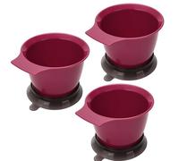 3Pcs Hair Color Mixing Bowls 500ml Capacity Slip Resistant Base Precise Measurement Markings for Salon and Home Use Anti Slip Hair Treatments Mixing Bowls