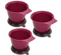 3Pcs Hair Color Prepare Bowls 500ml Measurement Design Removable Rubber Base Practical Mixing For Stylists Practical Hair Coloring Set