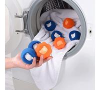 3Pcs Hair Remover for Laundry, Reusable Hair Remover Washing Machine Tumble Dryer Hair Catcher Laundry Ball for Clothing Dog Cat Pet Hair Remover (Blue,Orange)