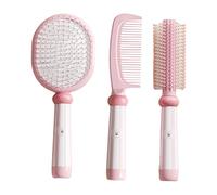 3Pcs Hair Styling Comb Set For Women Men Round Hair Brush Detangling Hair Brush Cushion Hair Comb Paddle Brush Gifts