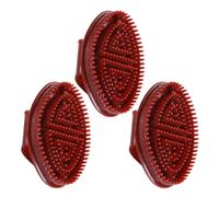 3pcs Hair Washing Brush Glove Design Plastic Bathing for Scalp Care