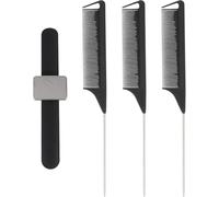 3pcs Hairpin Wrist Band Tip Tail Combs 10.6x2.0x0.8inch Silicone Abs Hairdressing Tool Holding Hair Clip Steadily Helping You Get Items Quickly Professional Hairdresser Tool, Which can withstand th...