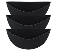 3PCS Half Round Planter Liners, Felt Wall Hanging Basket Flower Pot Liner, 12/14/16 Inch Hanging Plant Pot Replacement, Planter Liner for Indoor Outdoor Garden Flower Pot Vegetable Growth