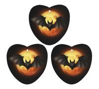 3PCS Halloween Bat Car Air Freshener Hanging Scented Cards Cute Gray Car Fresheners Long Lasting New Cars Scents for Women Men Natural Air Freshener with Lanyard Automotive Freshies