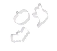 3pcs Halloween Cookie Cutters Pumpkin Ghost Bat Aluminum Alloy