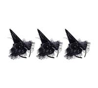 3pcs Halloween Costume Accessory Witch Hat Hairband