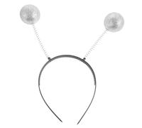 3pcs Halloween Headbands Head Boppers Martian Antenna Christmas Headband Christmas party favors White for Kids Adult