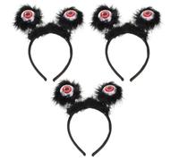 3pcs Halloween Luminous Eyeballs Headband Glittering Eyeball Headdress