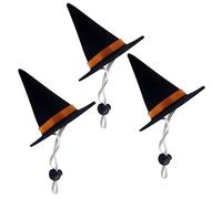 3Pcs Halloween Pet Hats Soft Comfortable Pointed Headpieces for Dogs Cats for Parties Masquerades and Photo Shoots Inner Diameter