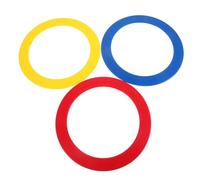 3pcs Hand Juggling Rings Plastic Props for Circus Shows and Beginners