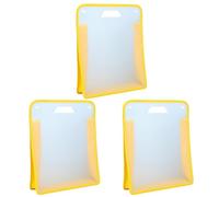 3PCS Handheld File Organiser Bag Scrapbook Paper Organiser Bag Portable Project Case Handheld Book Document Document with Fireproof with Handle