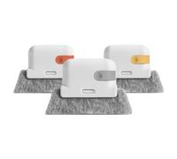 3pcs Handheld Window Cleaning Brush for Tracks and Crevices, Soft Head | Detachable PP Scouring Pad, Flexible Rinse Design, for Sills, Rails, Home and Commercial Cleaning
