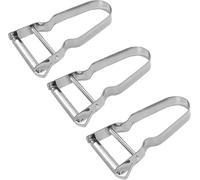3pcs Handle Straight Blade Peeler for Kitchen - Star Potato & Fruit Vegetable Metal Blade Rex Speed Bar